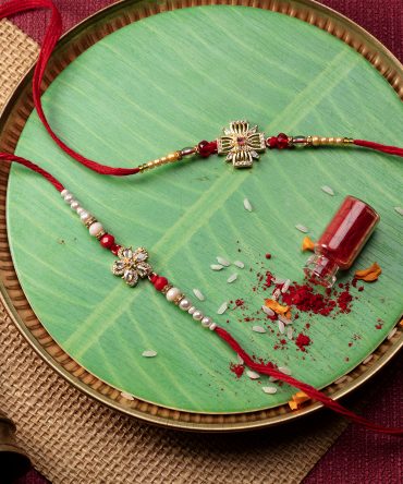 Exquisite Rakhis Adorned with Pearls and Diamonds